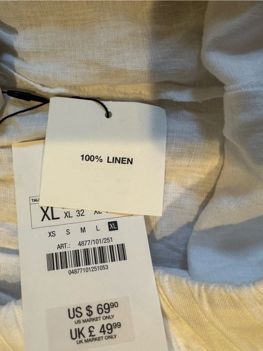 Zara linen wide